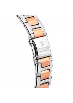 Montre festina f20403/1 ivory, bracelet acier inoxydable, femme